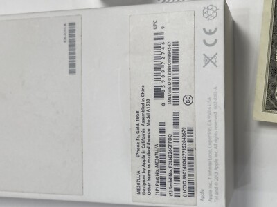 Apple iPhone 5s 16 GB Silver Box Only | eBay