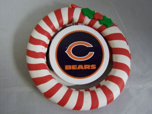 Chicago Bears NFL Christmas Tree Ornament Decoration Clay Wreath  - Picture 1 of 1