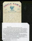 Civil War Caricature design patriotic letter paper