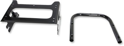 Drag Specialties Quick-Detach Tour Box Mount Gloss Black #174128 Harley Davidson