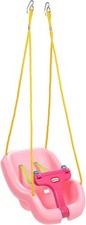 Little Tikes Snug 'n Secure Pink Swing with Adjustable Straps, 2-in-1 for Baby