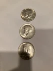 1964 Kennedy Silver half dollars lot of 3 90% Silver