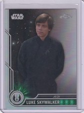 2023 TOPPS STAR WARS CHROME REFRACTOR SILVER CARD LUKE SYKWALKER