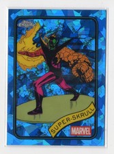 2025 Topps Marvel Chrome SAPPHIRE Base Card #11 Super-Skrull (F4 Villain)