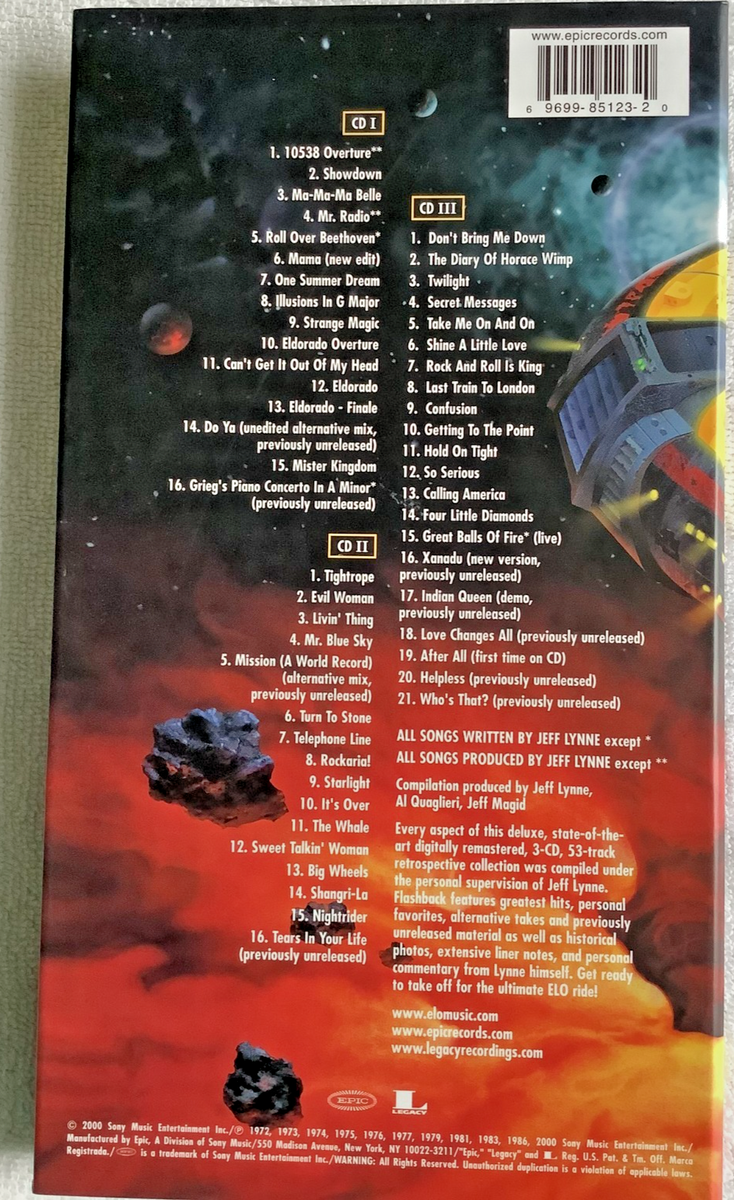 Flashback [Box] by Electric Light Orchestra (CD, Nov-2000, 3 Discs
