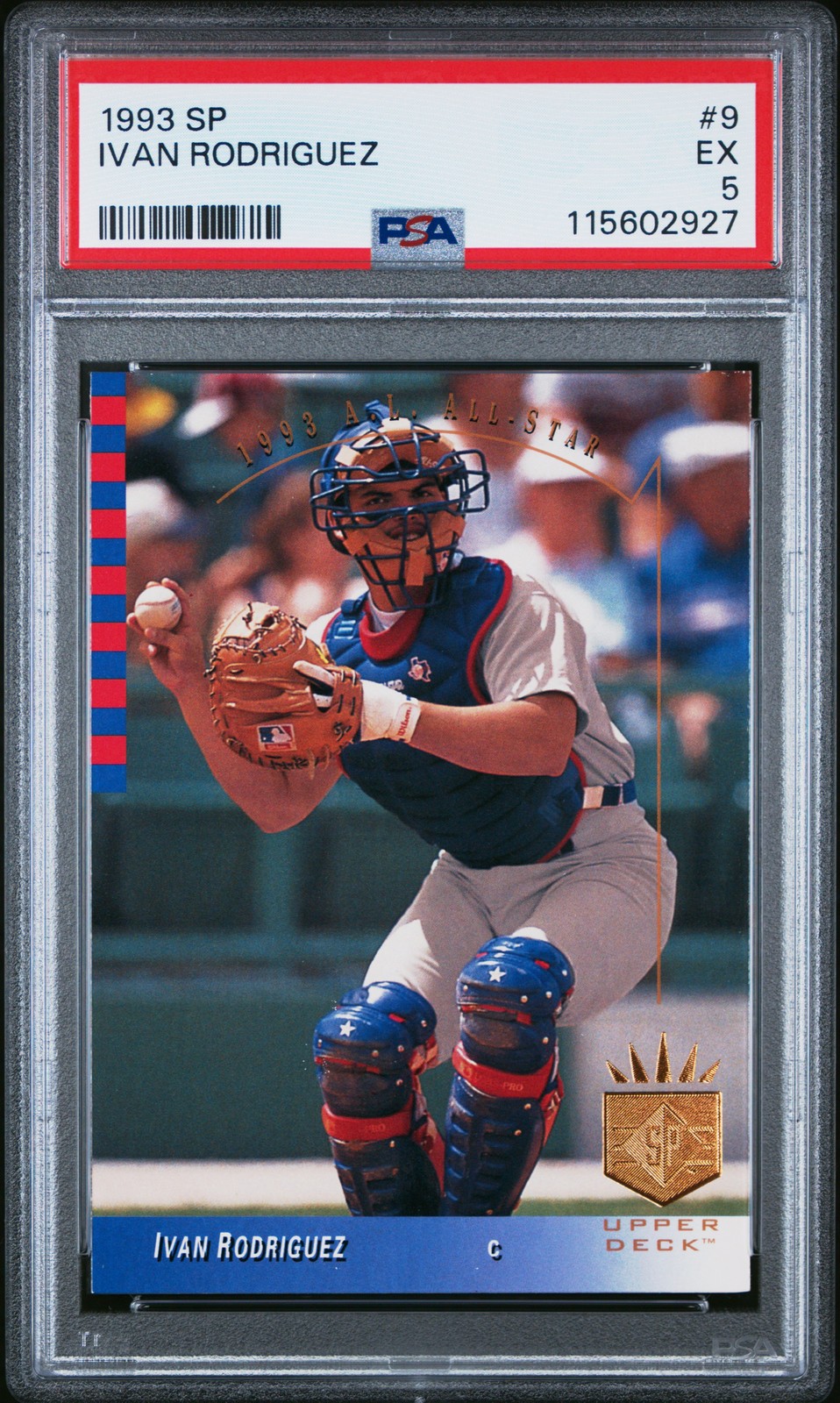 1993 SP #9 IVAN RODRIGUEZ PSA 5