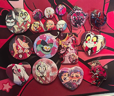 Hazbin Hotel/Helluva Boss Button-Set Pins & Keychains