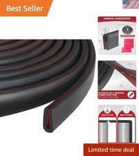Rubber Edge Trim, 1/16" Self Adhesive Flexible U Channel Edge Protecter for S...