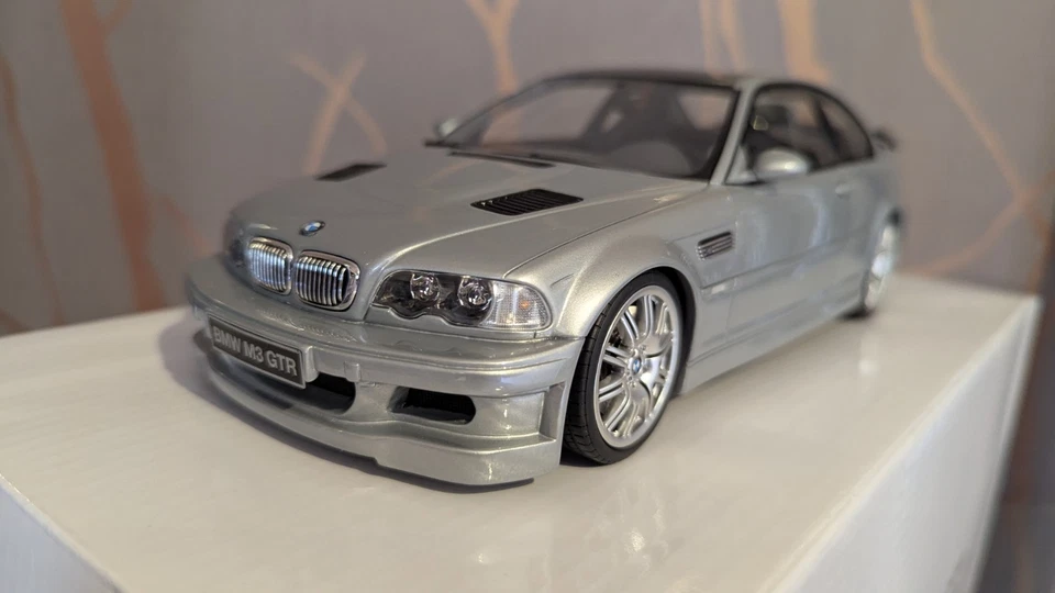 1/18 Otto BMW M3 E46 GTR Street (OT1128) Titan Silver Metallic Ottomobile - Image 3 of 4