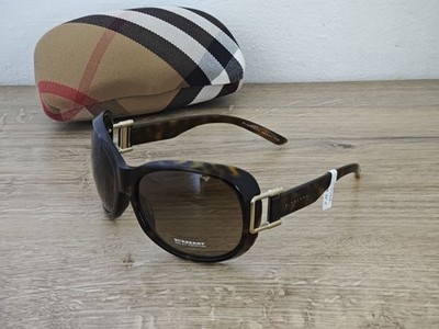 BURBERRY B4048 Gradient Brown Sunglasses -Tortoise Oversized- Made in Italy NOS
