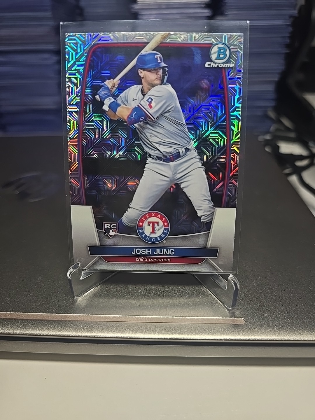 2023 Bowman - Josh Jung #43 Chrome Mojo Refractor (RC)