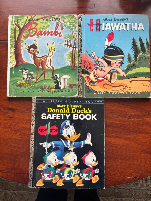 Little golden Books, Walt Disney, set of 3, 1948, 1953, 1954