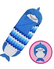 New Happy Nappers Pillow  Sleepy Sack Comfy Warm Sleeping Bag Blue Shark