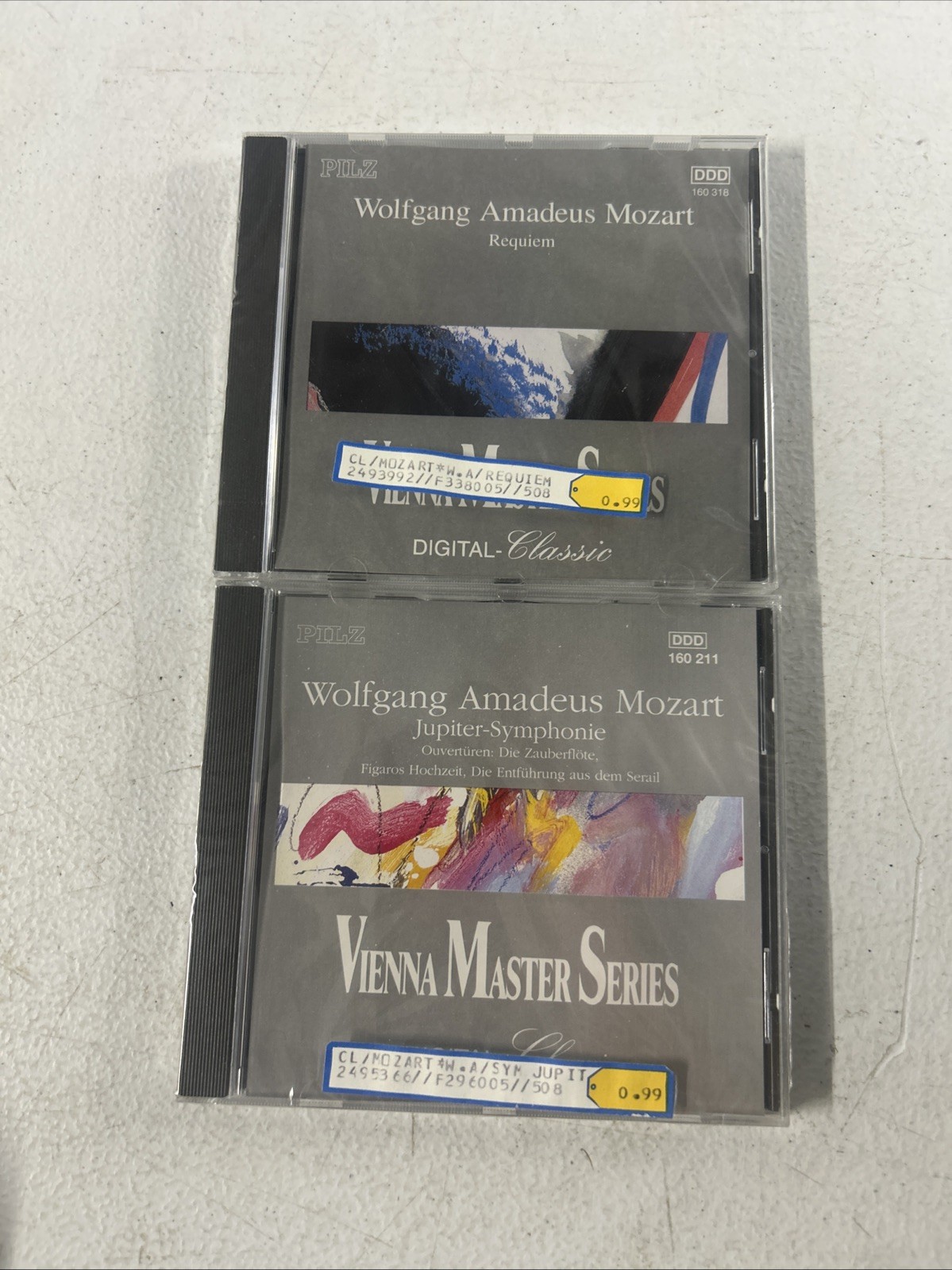 Wolfgang Amadeus Mozart CD Lot Of 2 Vienna Master Series Classical Pilz  New
