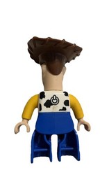 Disney Pixar Toy Story Lego Duplo Cowboy WOODY Mini Action Figure Toy Part 2.5&rdquo;