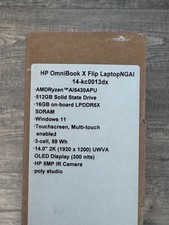 HP OmniBook X Flip 2-in-1 Laptop 14" 2K OLED Touch Ryzen AI 5 430/16GB/512GB