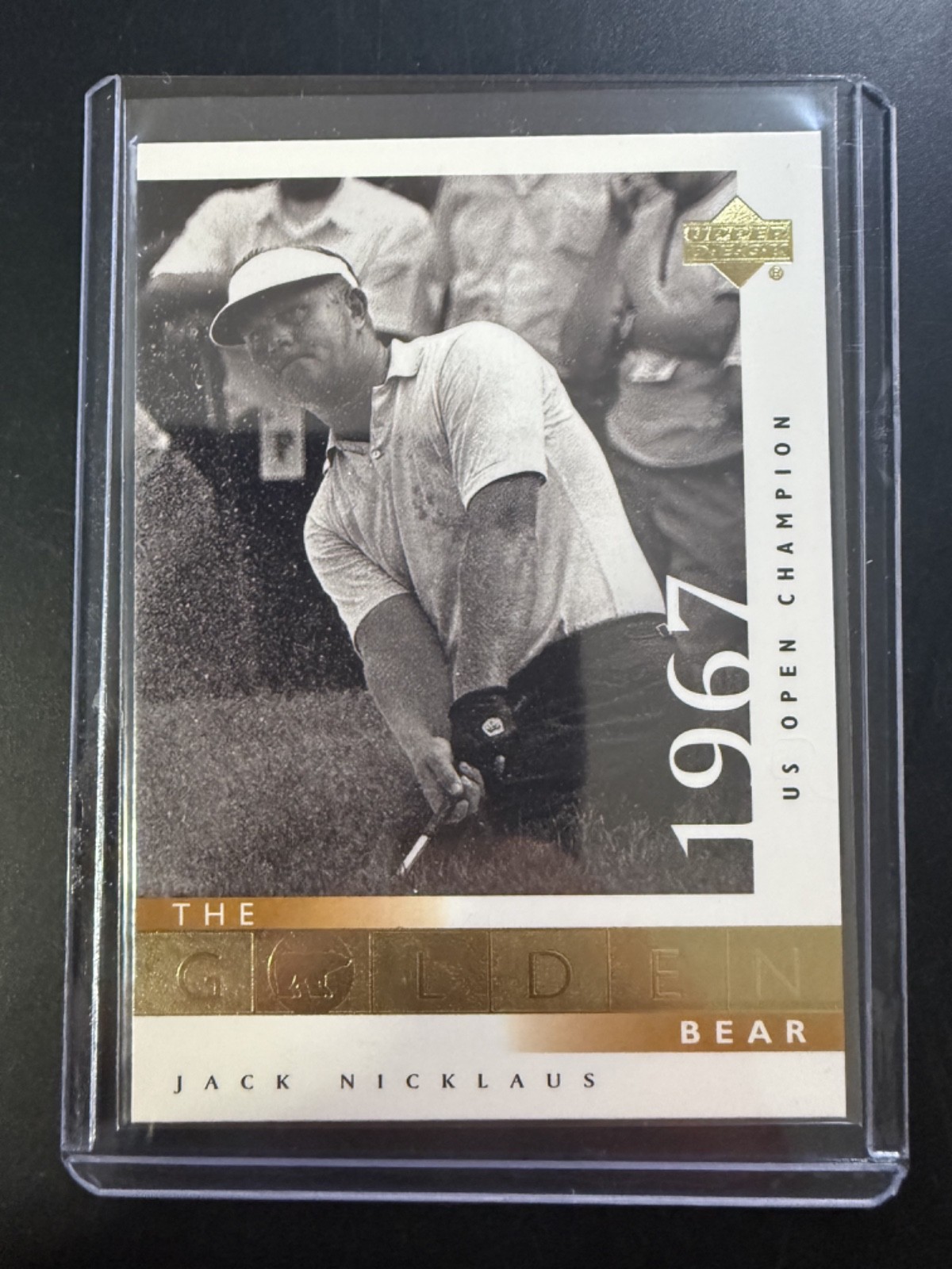 2001 Upper Deck Jack Nicklaus The Golden Bear 1967 U.S. Open Golf Major Champ