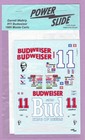 1/24 POWERSLIDE #11 1985 DARRELL WALTRIP BUDWEISER MONTE CARLOR DECAL SHEET