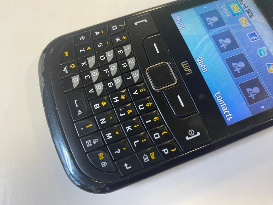 Samsung Chat 335 Ch@t Mobile Phone UNLOCKED GT-S3350 QWERTY Keypad Black - Image 2 of 4