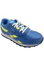 Reebok Kid's Boy Classic Nylon Sneakers Blue/Solar Acid Yellow/Blue