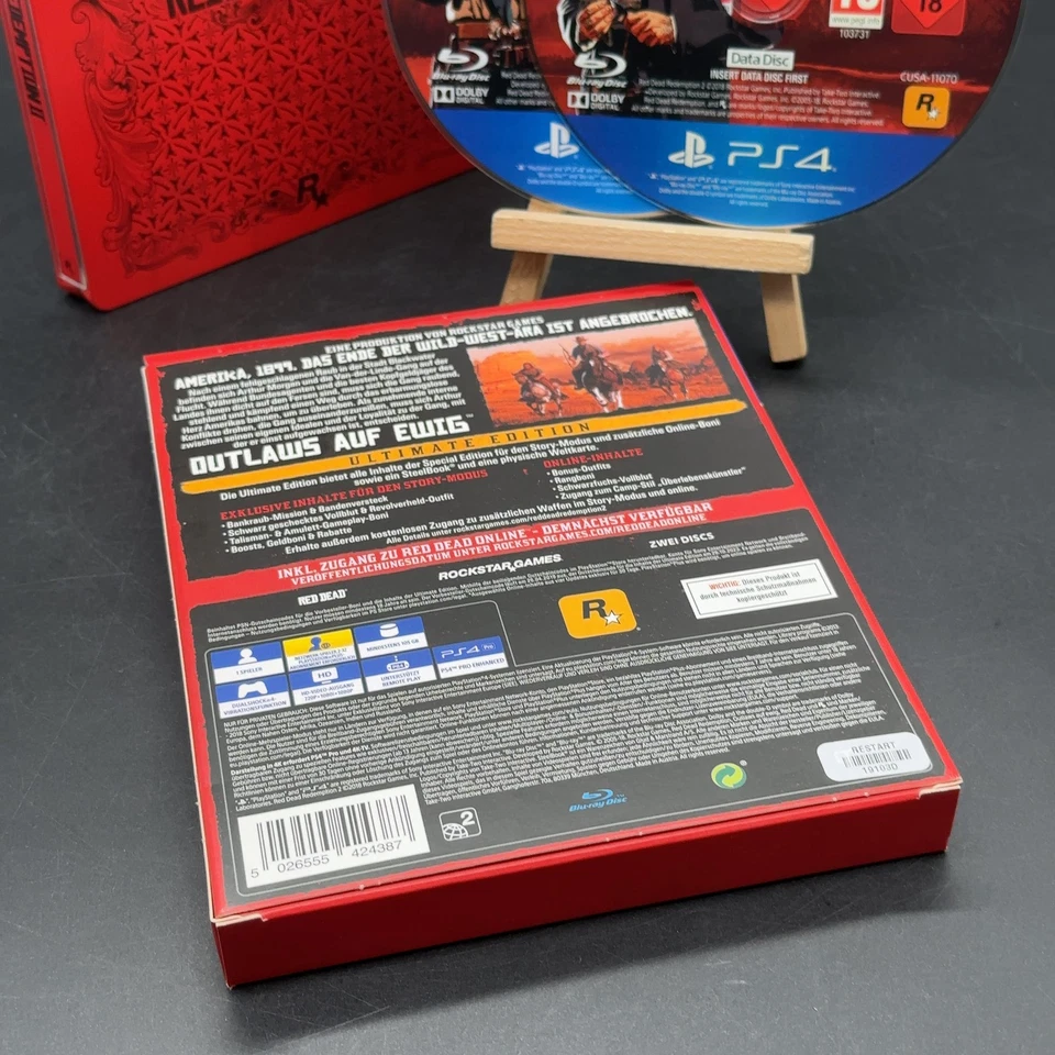 PS4 - Red Dead Redemption 2 #Ultimate Edition DE mit Steelbook Top Zustand, Foto 2 von 3