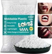 10.9Oz Moldable Plastic Pellets - Thermoplastic Beads Polymorph Plastic Meltable