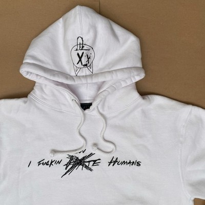 XXXTENTACION Bad Vibes Forever “I F*king Luv Humans” White Hoodie