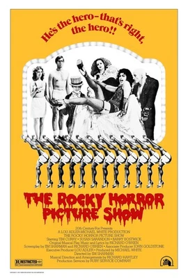 1975 The Rocky Horror Picture Show Movie Poster 11X17 Dr Frank n Furter Janet 🍿