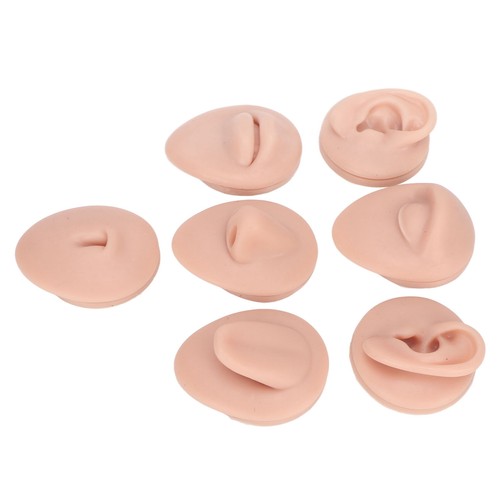 Silicone Ear Eye Nose Mouth Piercing Practice Model Displays Body Parts Reusable - Picture 10 of 11