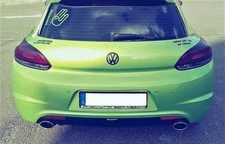 Sportauspuff Endschalldämpfer für VW Scirocco III Endrohre 120x80mm mit ABE