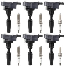 For Cadillac XT5 Chevy Colorado 2017-2021 3.6L 6pcs Ignition Coils Spark Plugs