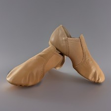 NIB Capezio E Series Slip On Jazz Shoe Caramel Size 4 M Medium EJ2 Unisex Child