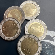 Germany 2 Euro Coin Set 2020 A D G F J Circulated Coin Circulated Coin Germany Coin
