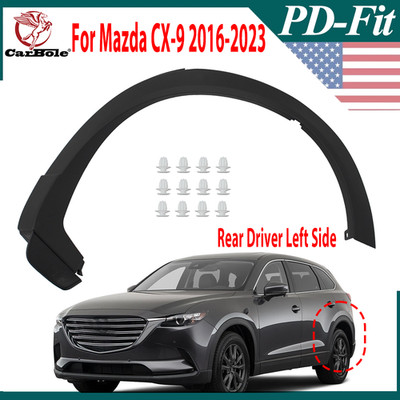 Rear Driver Left Side Fender Opening Wheel Arch Trim For Mazda CX-9 2016-2023 US