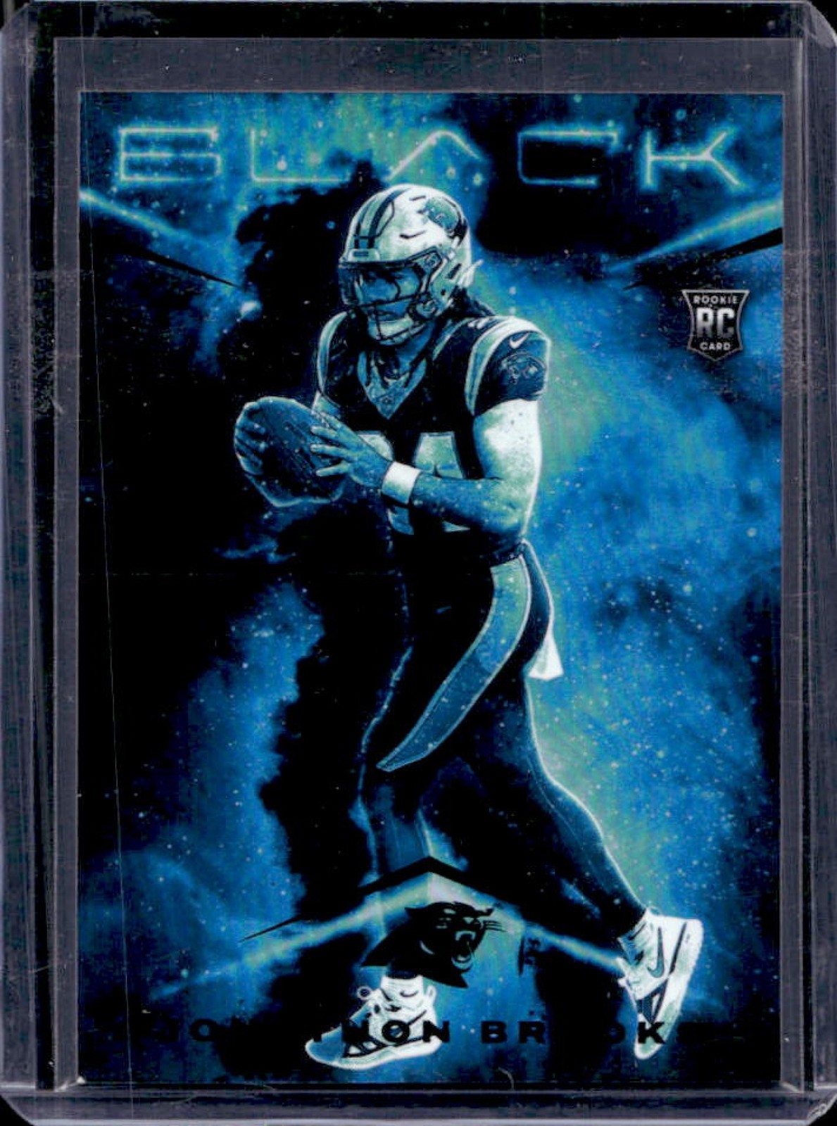 2024 Panini Black Jonathon Brooks Smokescreen RC Rookie #SM-JBS Panthers