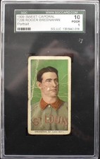 1909-11 T206 Roger Bresnahan portrait HOF Sweet Caporal 150 Baseball Card SGC 