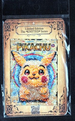 Pikachu Puzzle Box Limited Edition The Knitted Series Custom Card