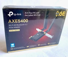 NIB TP-Link AXE5400 Wi-Fi 6E Bluetooth PCIe Adapter Archer TXE72E Tri-Band WPA3