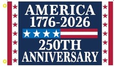 3X5 USA America 1776 - 2026 250th Anniversary Flag Semiquincentennial 100D