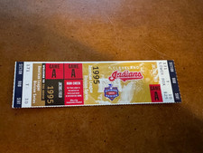 1995 ALDS Playoff Full Baseball Ticket Game 1 Cleveland Indians Boston Red Sox
