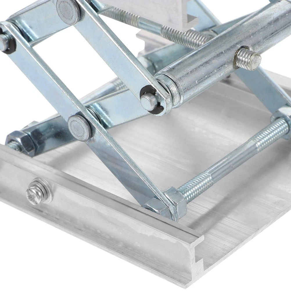 Plataforma elevadora de gato de laboratorio de acero inoxidable soporte ajustable plateado