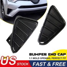 Front Driver and Passenger Side Fog Light Cover Set For 2016-2018 Toyota RAV4