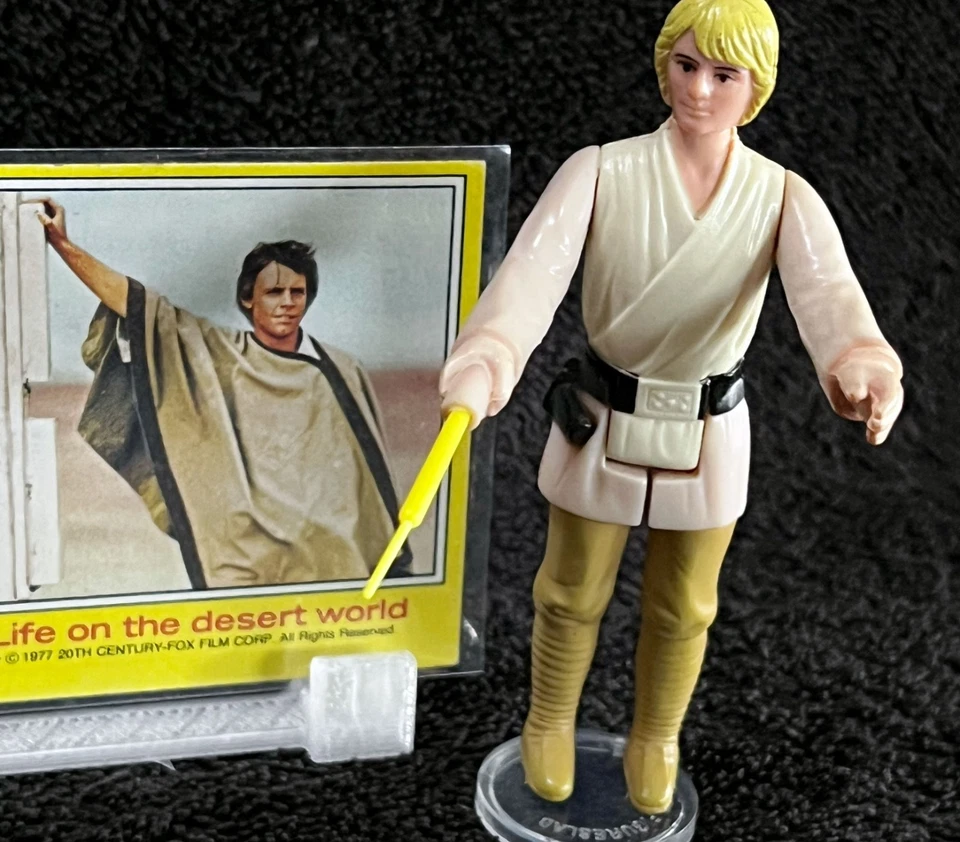 Luke Skywalker 1977 y tarjeta de colección • Kenner Star Wars de colección Foto 3 de 4