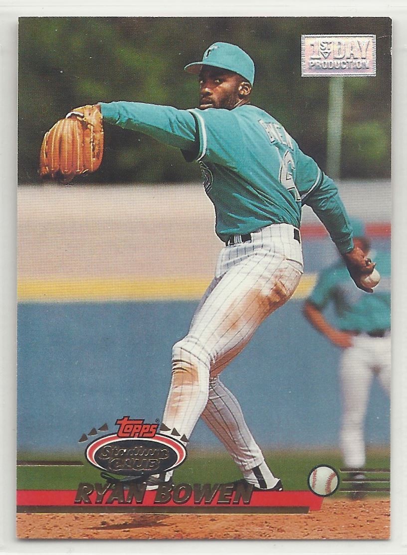 1993 Stadium Club First Day Production  Ryan Bowen 350