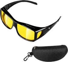 Night Vision Glasses for Men women - Anti Glare,Polarized Night Driving Glasses