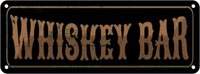 Blechschild 10X27 Cm Whiskey Bar Alkohol Essen Trinken Club Deko Geschenk Metall
