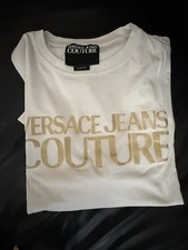Versace Jeans Couture Herren T-Shirt XXL (Slum Fit) Weiß/Gold🇮🇹