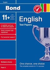 Bond 11+ Test Papers English Multiple Choice Pack 2,Sarah Lindsa