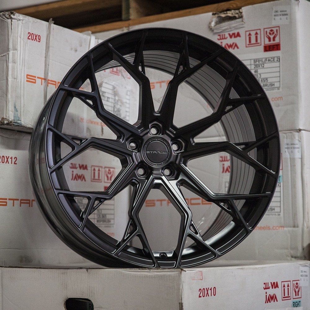 20" Stance SF10 Black Forged Concave Wheels Rims Fits Maserati Quattroporte