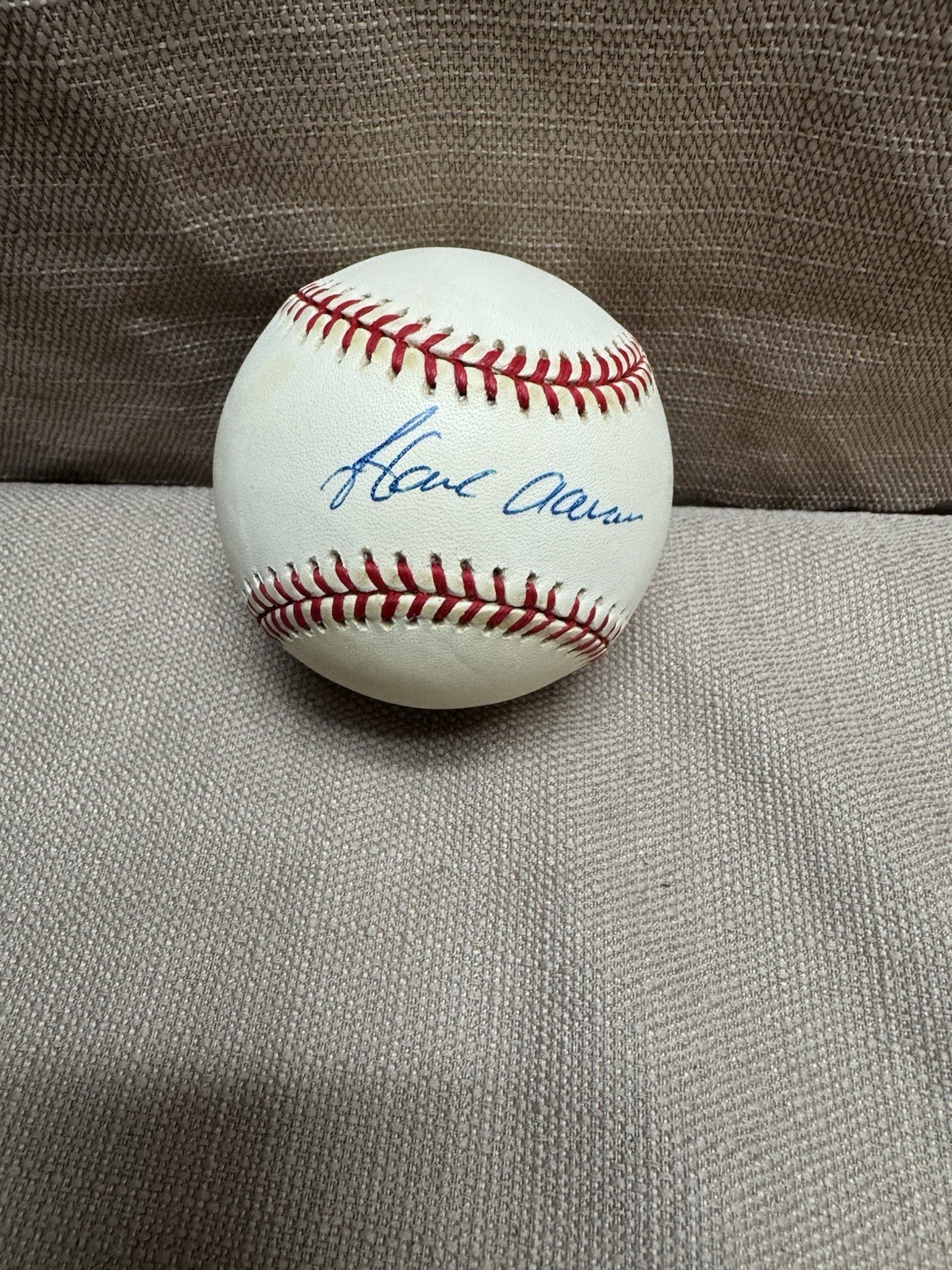 HANK AARON HOF Signed Autograph Baseball